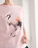t-shirt damskie Żuraw Różowy Oversize