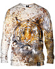 bluzy męskie Bluza Bez Kaptura Męska DR.CROW Golden Tiger