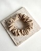 gumki do włosów Jedwabna beżowa gumka do włosów Beige Silk - mini 8 cm