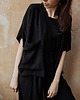bluzki kimonowe damskie KIMO MAI short / black