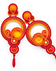 kolczyki soutache Słoneczne boho kolczyki