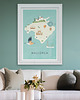 plakaty Majorka - plakat - mapa graficzna