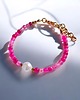 bransoletki z kamieni naturalnych Bransoletka : fuchsia & pearl collection : agat i perła