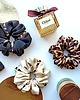 gumki do włosów Panterkowe love  - zestaw jedwabnych scrunchie