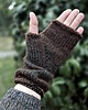 rękawiczki damskie W głębi lasu / mitenki z kaszmirem