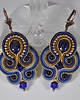 kolczyki soutache Sutaszowe kolczyki LAPIS