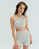 biustonosze damskie Stanik do jogi GLAM - creamy white
