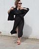 sukienki midi damskie Lniane kimono nr 8 100% LEN