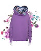 bluza z kapturem damska Nublouse - Bluza z kominem Fioletowa
