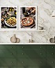 fotografia DWA PLAKATY do kuchni włoskie jedzenie pizza pasta