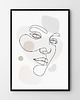 plakaty Seria Linie - plakat Twarz