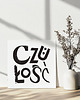 plakaty Czułość plakat typograficzny 50 cm x 50 cm czarny