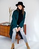 płaszcze damskie Płaszcz wełniany butelkowa zieleń WOOL& GREEN