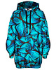 bluza z kapturem damska Bluza Oversize Tunika DR.CROW Motyle Blue