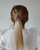 gumki do włosów Gumka jedwabna, scrunchie, frotka cappuccino MINI