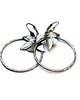 kolczyki wire wrapping Orchid  circle vol. 2 - kolczyki