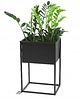 kwietniki Kwietnik Metalowy CUBO 60x40x30cm czarny LOFT