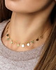 złote naszyjniki Choker/ naszyjnik "Gypsy" - srebro 925 pozłacane