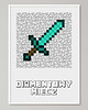 obrazy i plakaty do pokoju dziecięcego Minecraft plakat "Diamentowy miecz"