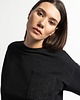 bluza bez kaptura damska Bluza z haftem Amsterdam czarna