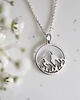 srebrne naszyjniki Srebrny naszyjnik z górami