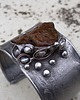 bransoletki wire wrapping Perłowe robaczki - bransoletka regulowana