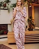 piżamy damskie Piżama comfort kwiatki
