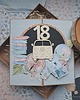 kartki scrapbooking Kartka na 18-stkę/18-ste urodziny dla podróżniczki