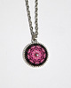 wisiory Medalion, naszyjnik - Różowa mandala - mały