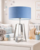 lampy do pokoju dziecka Duża lampa stołowa do pokoju dziecka THOR KIDS z pastelowym abażurem