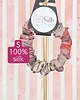 gumki do włosów S wąska gumka jedwabna do włosów jedwab naturalny scrunchie pastelowa