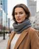 szale damskie Komin damski Szary szal Wełniany Alpaka