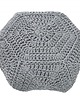 pufy do siedzenia Pufa Cosy Octan knitted szara 70cm dziergana