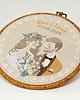 Ślub - inne Personalizowana pamiątka ślubna, haft w oprawie vintage