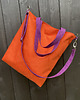 torby XXL Torba hobo XXL - pomarańcz, fiolet