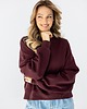 bluza bez kaptura damska Bluza Iconic Wino