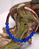 bransoletki - inne Bransoletka miedziana handmade z koralikami: błękitny kwarc