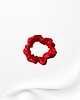 gumki do włosów Jedwabna scrunchie gumka frotka mini czerwona