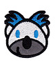 naszywki na ubrania Naszywka naprasowanka KOALA termoprzylepna haft dla dzieci 4,3x4,4cm
