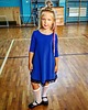 sukienki dla dziewczynki Elegancka sukienka z koronką, TD25_5, chabrowy