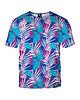 t-shirt damskie Damski T-shirt DR.CROW Palms Blue