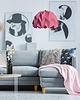 lampy wiszące Lampa wisząca origami ICEBERG L różowa