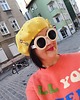 czapki damskie Beret żółty