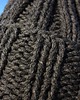 czapki damskie Szara czapka beanie  z wełną Shetland Chunky