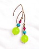 kolczyki z kamieniami Kolczyki : FLUO summer collection ::  duże kule