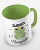 kubki Kolorowy kubek z hasłem ŻAJEBISTA NAUCZYCIELKA - mix kolorów