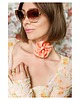 chokery Brzoskwiniowy jedwabny choker
