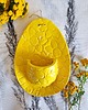 ozdoby wielkanocne Ceramiczna zawieszka ozdoba ścienna żółta