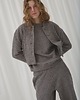 kurtki damskie Kurtka boucle steel grey premium