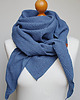 szale damskie Chusta muślinowa damska, uniwersalna chusta bawełniana niebieska